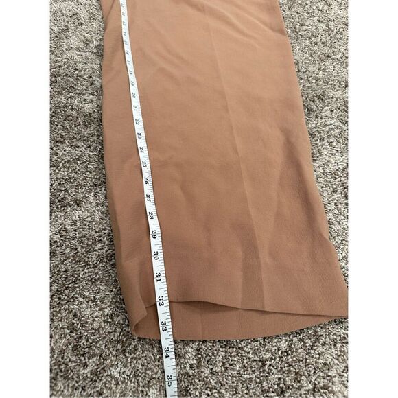 NWT Madewell The Rosedale High-Rise Straight Pants Crepe Carved Wood Tan 14 Tall - Picture 8 of 14